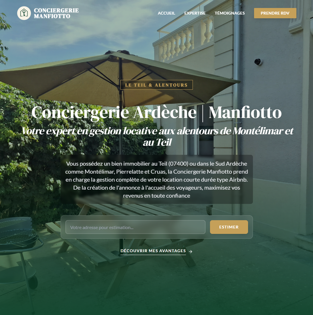 Refonte complète et design de site internet pour Le Lodge Conciergerie à Aix-en-Provence